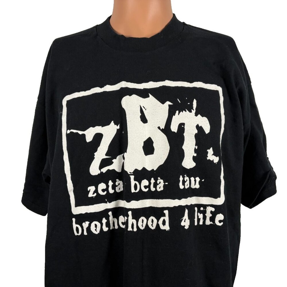 Vintage Zeta Beta Tau T Shirt Mens XL College Jewish Fraternity NWO Inspired